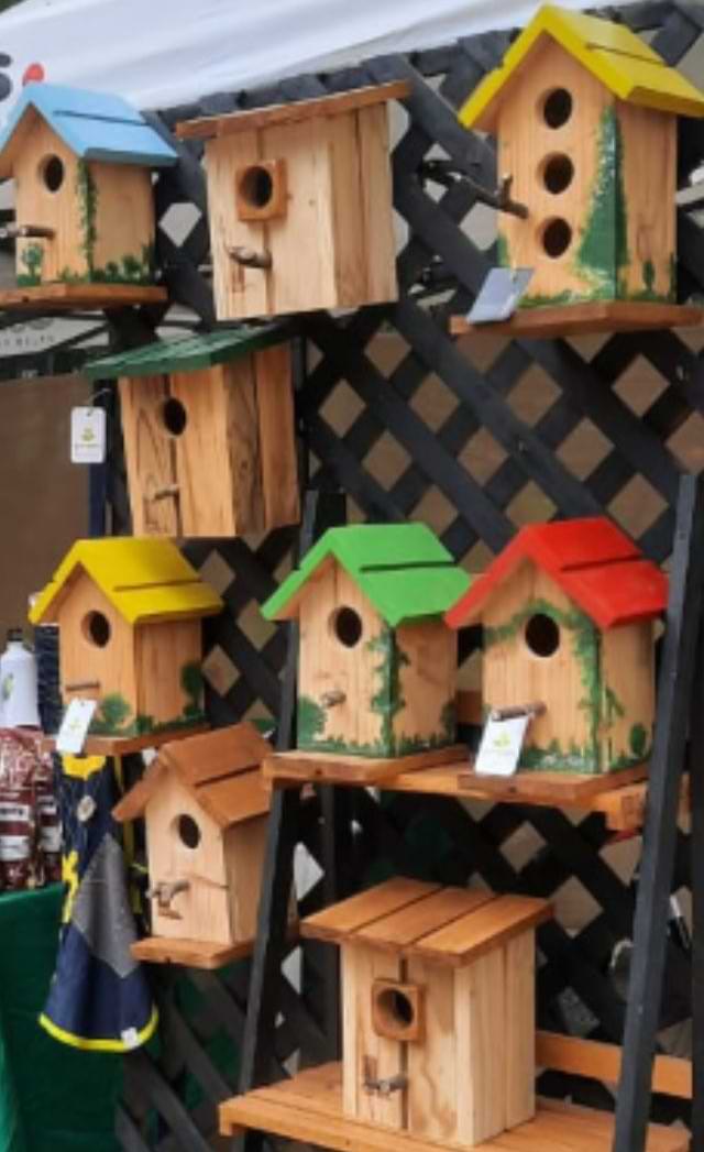 Diferentes formatos de casa refugio para aves