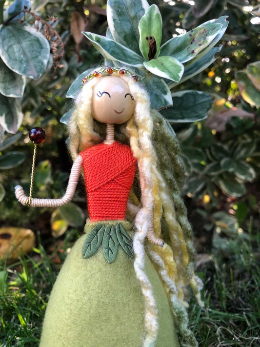 Guardiana Ámbar en su huerto